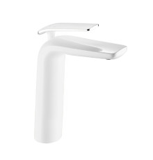 Смеситель для раковины высокий Rose R39F R3911F, белый/хром
