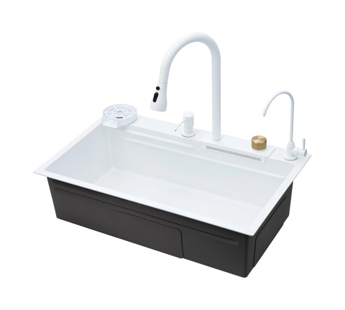 Многофункциональная кухонная мойка Savol S-SC003W, белый