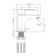 Смеситель для раковины Prohanss P64.10.08, белый