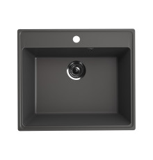 Кухонная мойка Ulgran Quartz Forte 580-09, мокрый асфальт