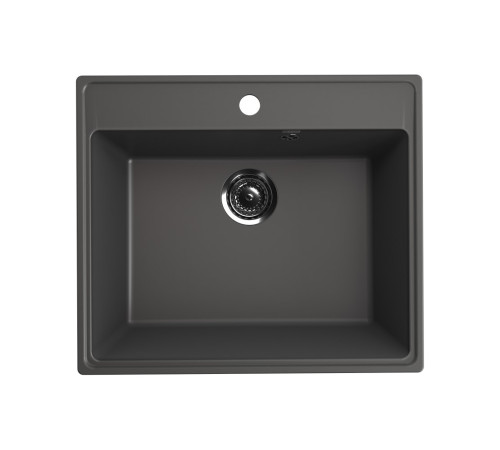 Кухонная мойка Ulgran Quartz Forte 580-09, мокрый асфальт