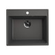 Кухонная мойка Ulgran Quartz Forte 580-09, мокрый асфальт