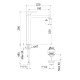 Смеситель для раковины Fiore KATANA 77CR7525, хром