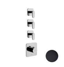 Смеситель для душа встраиваемый с термостатом Webert Living LV971502560, черный