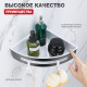 Полка для ванной комнаты угловая Raglo R340.01.09, графит
