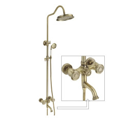 Душевая система Rose R3036Q, бронза