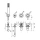 Смеситель для ванны Webert Opera Moderna OE860312015, хром