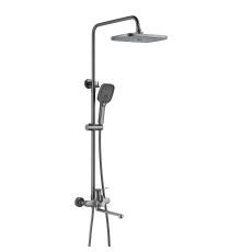 Душевая система Shevanik S6236T, оружейная сталь