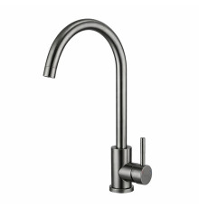 Смеситель для кухни FRAP F40899-9, оружейная сталь