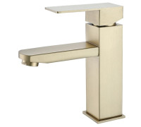 Смеситель для раковины Fmark FS8101C, матовое золото