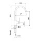 Смеситель для кухни Webert Praga PR920302560, черный