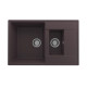 Кухонная мойка Ulgran Quartz Prima 780 1,5K-06, трюфель