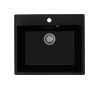 Кухонная мойка Ulgran Quartz Forte 580-07, уголь