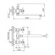 Смеситель для ванны FRAP F2224, хром