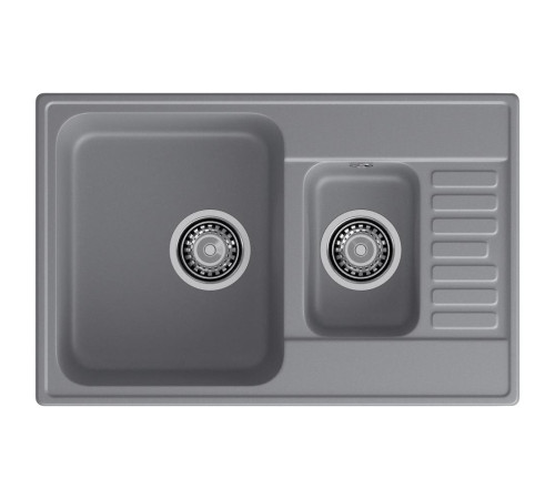 Кухонная мойка GranFest QUARZ 21К, темно-серый