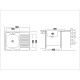 Кухонная мойка UKINOX ECO ECO 800.600 L, 60*80