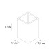 Стакан для ванной комнаты FIXSEN GUSTO FX-300-3, серо-зеленый