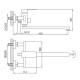 Смеситель для ванны FRAP F22802-26, черный
