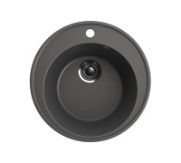 Кухонная мойка Ulgran Quartz Nora 485-09, мокрый асфальт