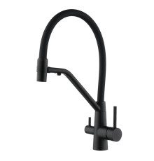 Смеситель для кухни с подключением фильтра воды Fmark FS1462-H01, черный