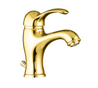 Смеситель для раковины Webert Aurora AU830102010, золото