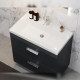 Тумба с раковиной напольная Velvex Orlando tn.ORL.CLA.80.2Y графит, 80 см
