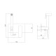 Гигиенический душ со смесителем Haiba HB55548-7, черный