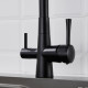 Смеситель для кухни с подключением фильтра Shevanik S428H, черный