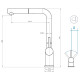 Смеситель для кухни Grandex Aqua Handy-P 9020961, золото