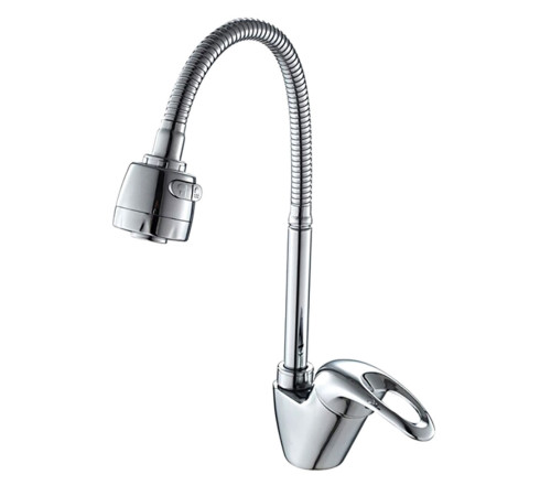 Смеситель для кухни с гибким изливом и режимом душ FRAP F4303, хром