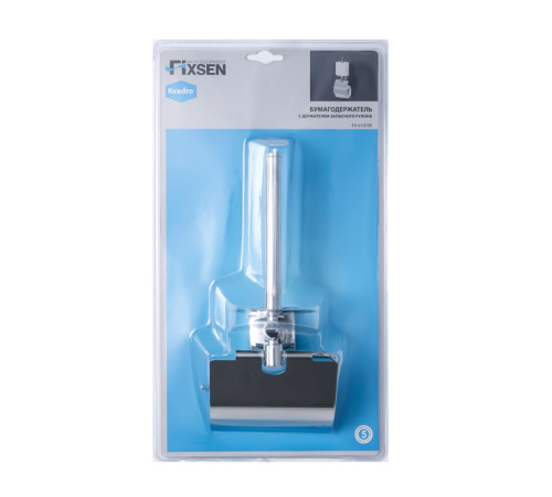 Держатель для туалетной бумаги FIXSEN KVADRO FX-61310E, хром