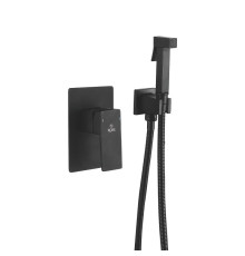Гигиенический душ со смесителем Rose R2805H, черный