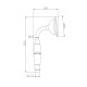 Лейка для душа ESKO SSP950BRQGold/SSP950BRQBr, золото