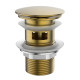 Донный клапан для раковины с переливом ESKO PopupBRQGold/PopupBRQBr, золото