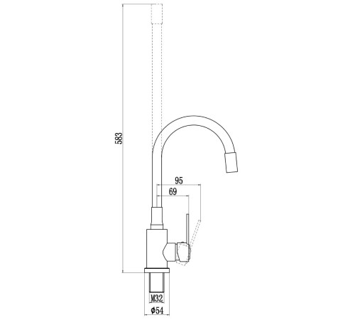 Смеситель для кухни Savol S-3002W-02, белый