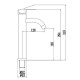Смеситель для раковины Fmark FS8211C, матовое золото