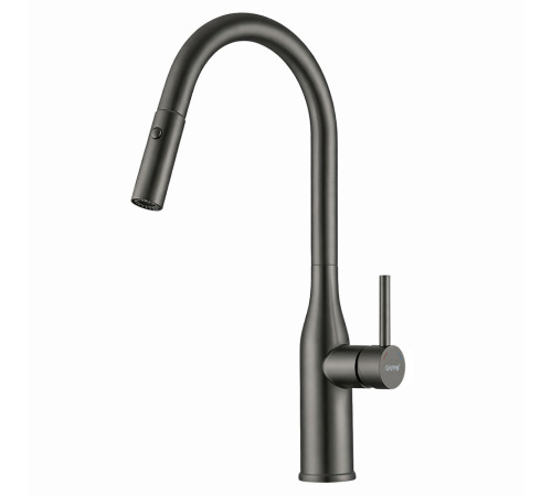 Смеситель для кухни с выдвижным изливом и режимом душ GAPPO G4398-41, оружейная сталь