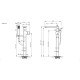 Смеситель для ванны напольный Bravat Phillis F656101C-B3-ENG, хром