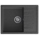 Кухонная мойка GranFest QUADRO 650L, графит