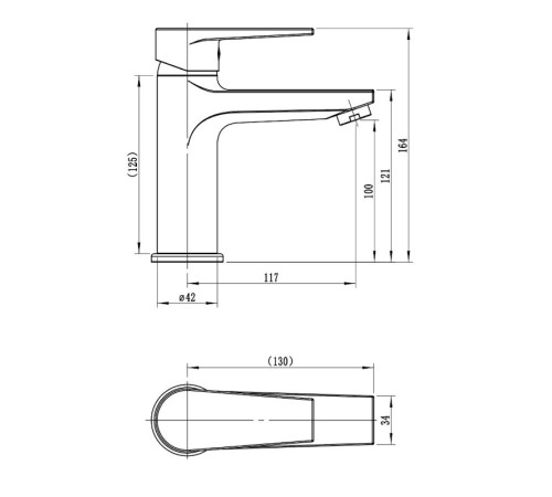 Смеситель для раковины Esko BT26MB, черный