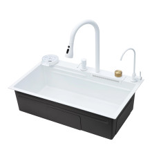 Многофункциональная кухонная мойка Savol S-SC003W, белый