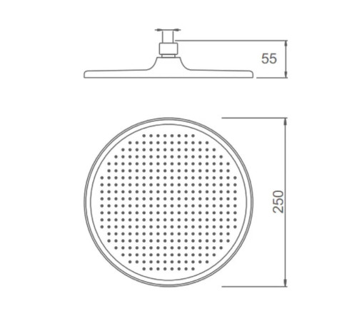 Верхний душ Splenka S451.50, хром