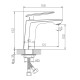 Смеситель для раковины Haiba HB10548-7, черный