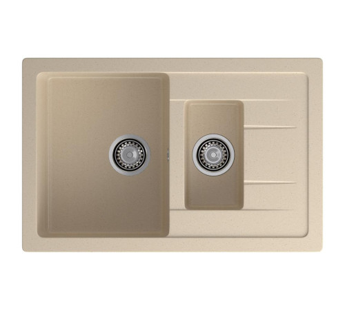 Кухонная мойка GranFest QUADRO 775KL, кашемир