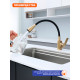 Смеситель для кухни с гибким изливом Prohanss P61.4406.03, золотой сатин