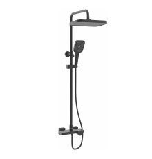 Душевая система с термостатом Rose R1896H-6, черный