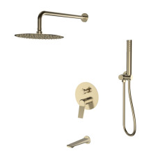Душевая система встраиваемая Esko Shanghai Gold 7in1SHAGold/SET7in1SHAG, золотой сатин