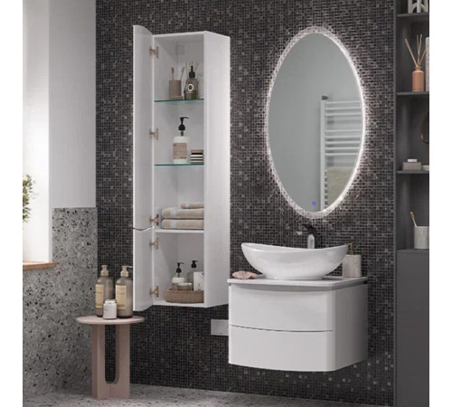 Тумба с раковиной подвесная Velvex Luna tp.LUN.60.2Y, 60 см
