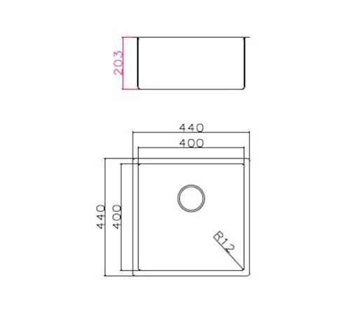 Кухонная мойка Grandex Aqua Proline 303413, сатин