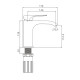 Смеситель для раковины Prohanss P61.10.09, графит